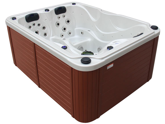 303 side view small outdoor hot tub
