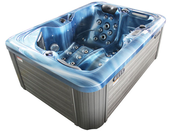 405 side view 2 person hot tub for sale